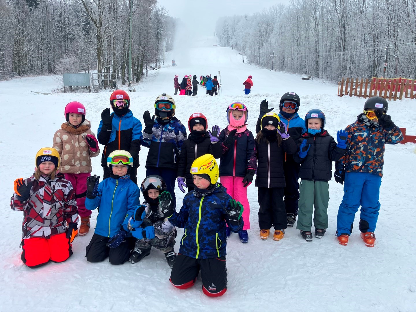 První lyžařské krůčky druháčků